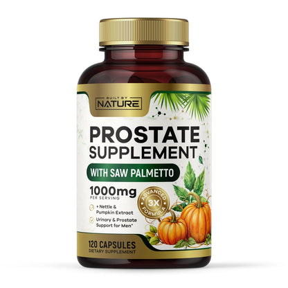 Built by Nature Prostate Supplement – Saw Palmetto, 120 Capsules | Urinary & Prostate Health