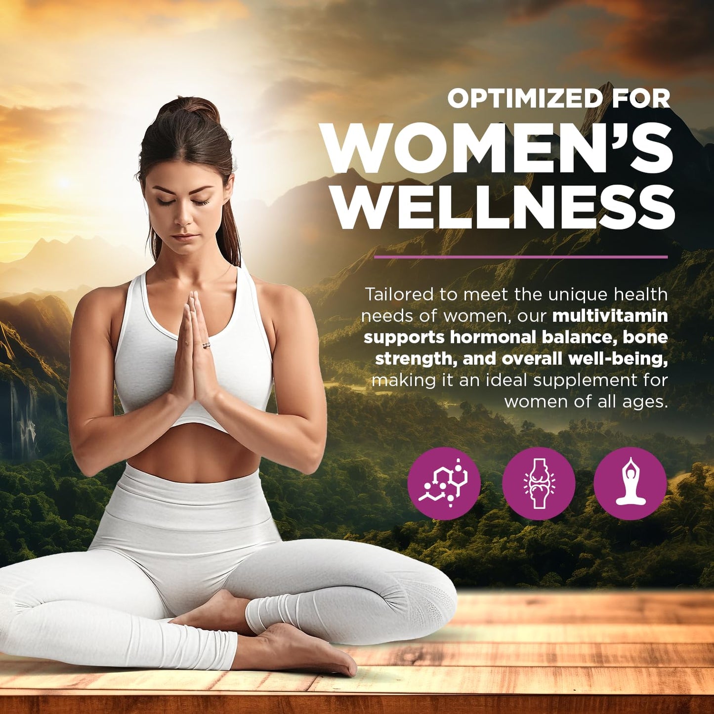 Built By Nature Vitamins for Women – Complete Daily Multivitamin with Iron & Calcium