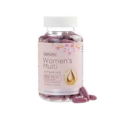 Built By Nature Women’s Multivitamin – Daily Wellness & Immune Support (120 Softgels)