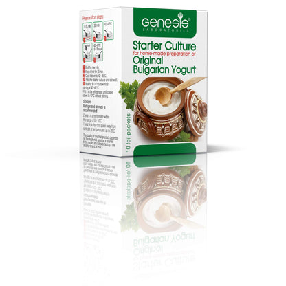 Bulgarian Yogurt Starter Culture – Probiotic Lactobacillus bulgaricus, 10 Sachets (Up to 50 L)