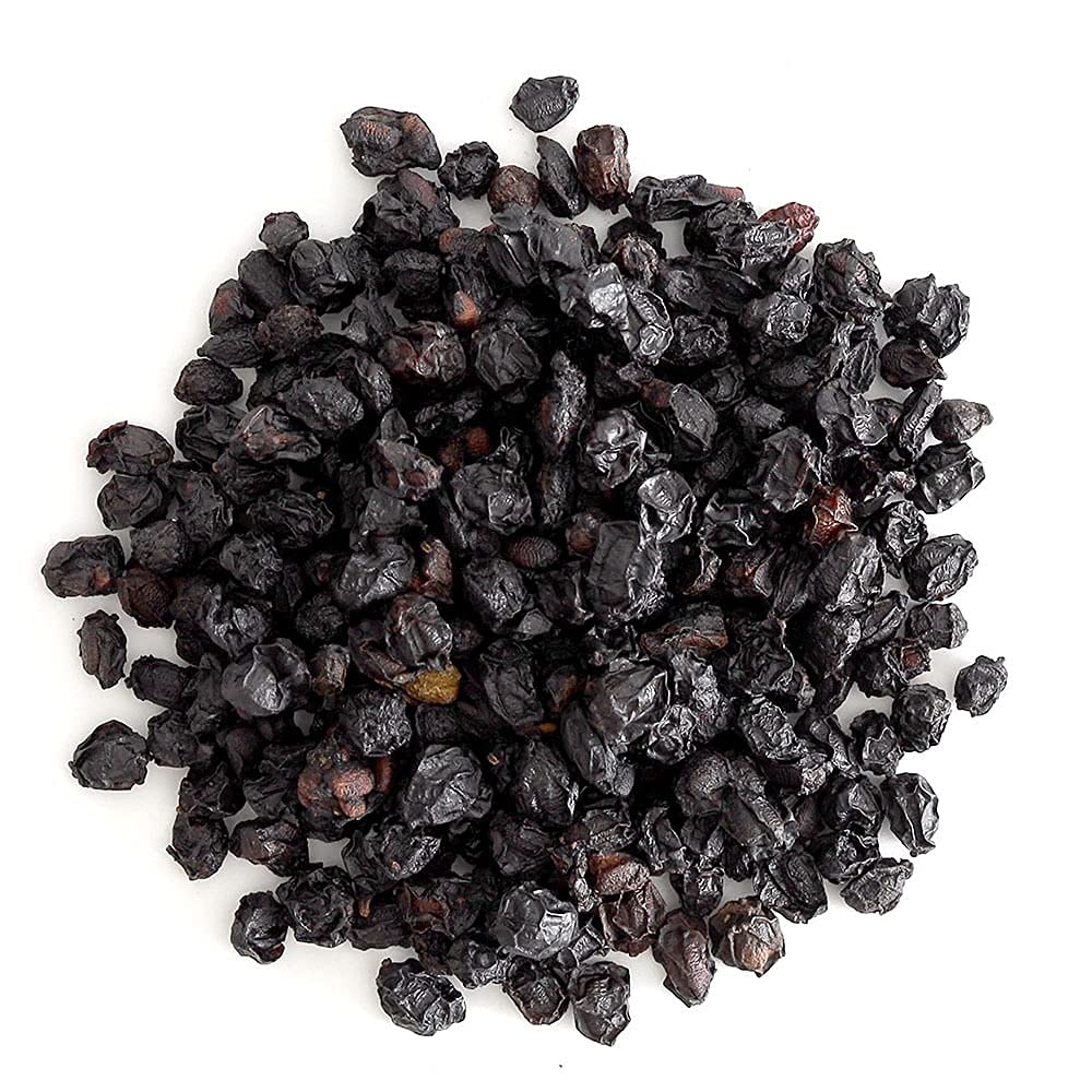 Frontier Co-op Organic Dried Elderberries - 1lb Bulk Bag (European Whole) | Kosher & Non-GMO