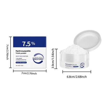 Microcrystalline Hydroxyapatite Powder | 50g Toothpaste for Stain Removal & Fresh Breath