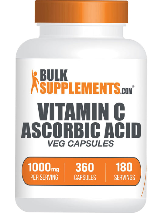 BulkSupplements.com Ascorbic Acid Capsules 1000mg - Vitamin C Supplement (2 Capsules per Serving, 360 Count) – Vegan & Gluten Free BritishVita | Premium UK Vitamins & Wellness Supplements
