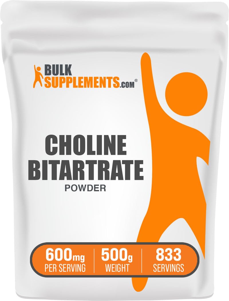 Choline Bitartrate Powder – BulkSupplements.com | 600 mg/Serving, 500 g