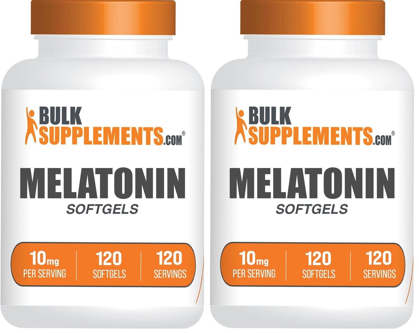 Melatonin 10 mg Softgels – Sleep Support for Adults | Gluten Free | Pack of 2 (240 Softgels) | BulkSupplements
