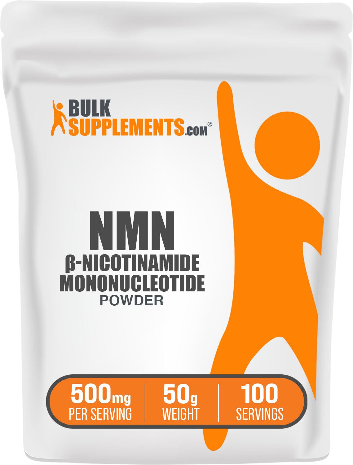 NMN Powder 50g | Nicotinamide Mononucleotide (NMN) NAD Booster – BulkSupplements