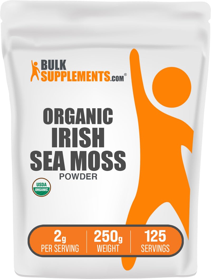 Organic Irish Sea Moss Powder | Sea Moss Supplement – Vegan & Gluten Free | 250g