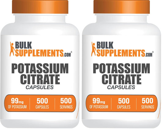 BulkSupplements Potassium Citrate Capsules 99mg - 500 Capsules (Pack of 2) | 1 Capsule Serving BritishVita | Premium UK Vitamins & Wellness Supplements