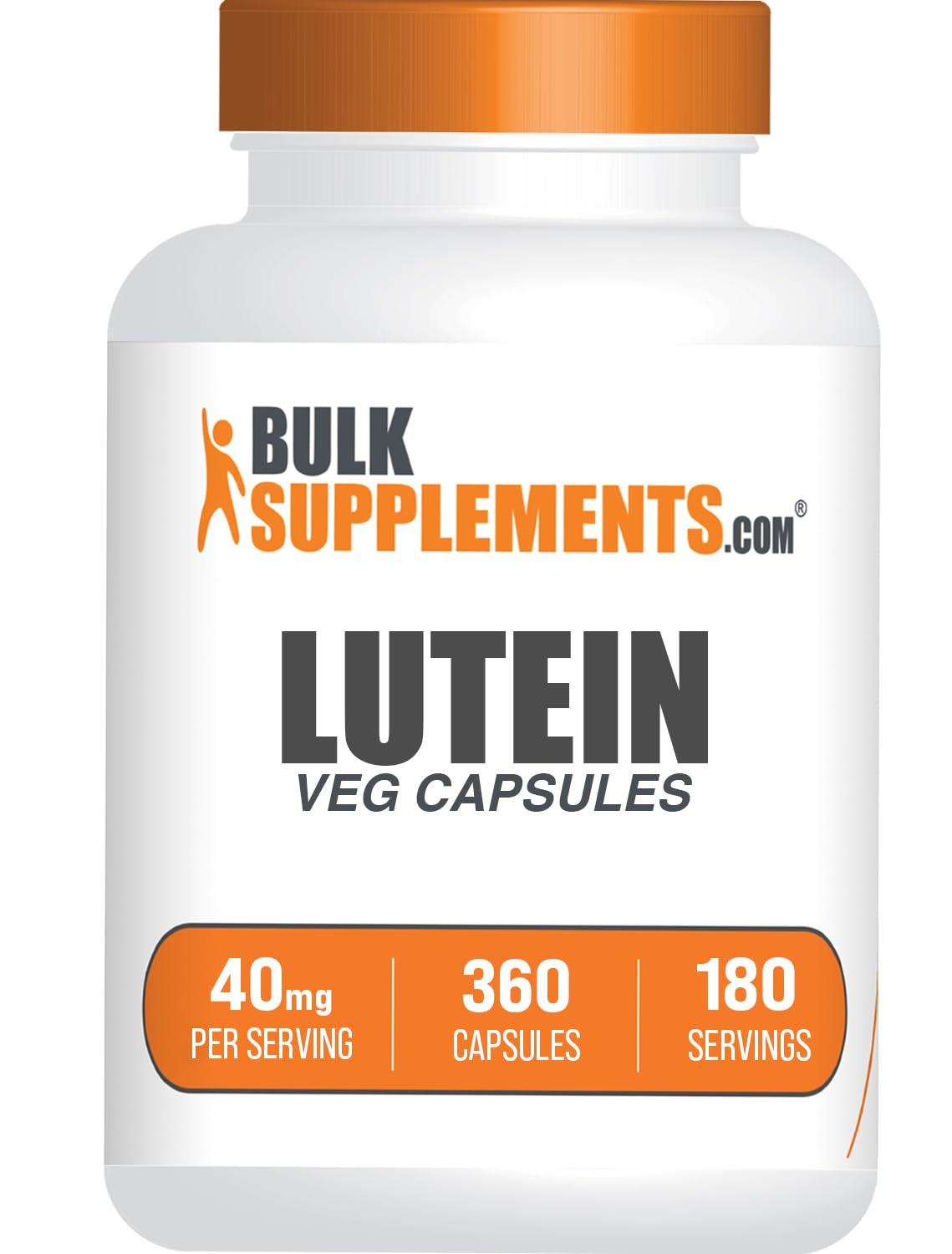 BulkSupplements Lutein Capsules - Eye Vitamin & Antioxidant, Gluten Free, 360 Count