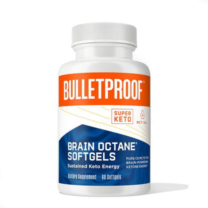 Bulletproof Brain Octane Softgels – 60 Count | Pure C8 MCT Oil for Sustained Energy