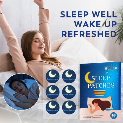 BULPOL Sleep Patches for Adults – 60 Pack, All-Natural Deep Sleep