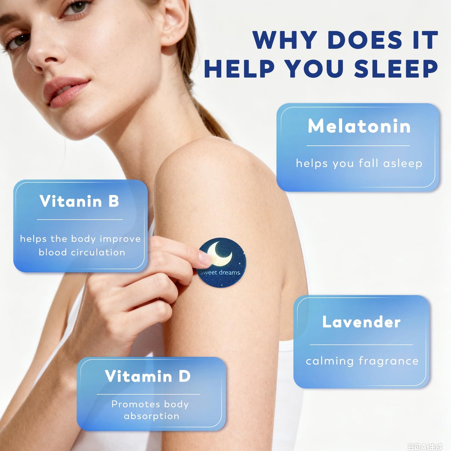 BULPOL Sleep Patches for Adults – 60 Pack, All-Natural Deep Sleep