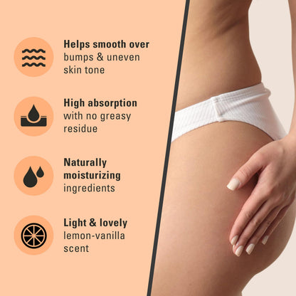 Bum Bum Cream Lemon Vanilla – 2-in-1 Cellulite & Firm Skin Lotion, 8 oz