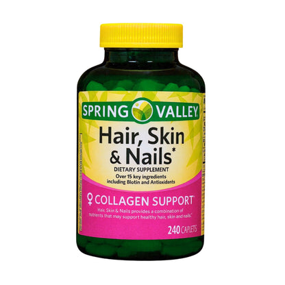 Hair Skin Nails 240 Caplets Supplement – 80 Day Supply | Unique Bundle Store