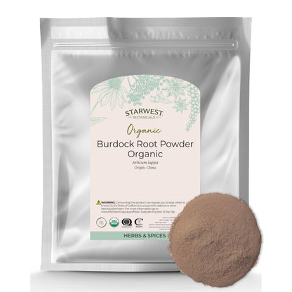 Starwest Botanicals Burdock Root Powder Organic - Non-GMO, Kosher, Antioxidant-Rich, 1 lb Bulk