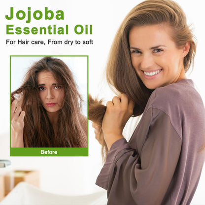 BURIBURI 100% Pure Organic Jojoba Carrier Oil – 100ml (3.38 fl oz) | Natural Hair & Skin Oil