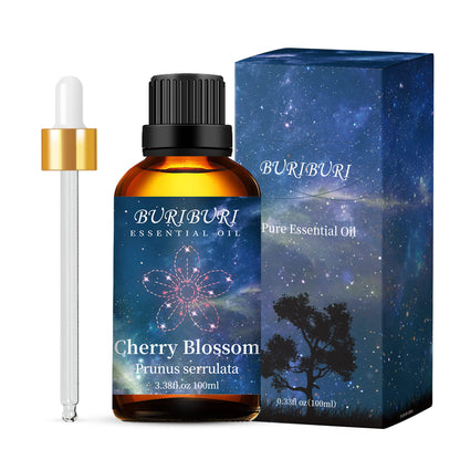BURIBURI Cherry Blossom Essential Oil for Aromatherapy Diffuser and Skin | 100% Pure Cherry Blossom Oil 100ml