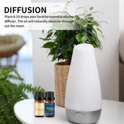 BURIBURI Honeysuckle & Jasmine Essential Oil Set – 2 Pack, 100% Pure Diffuser Oils