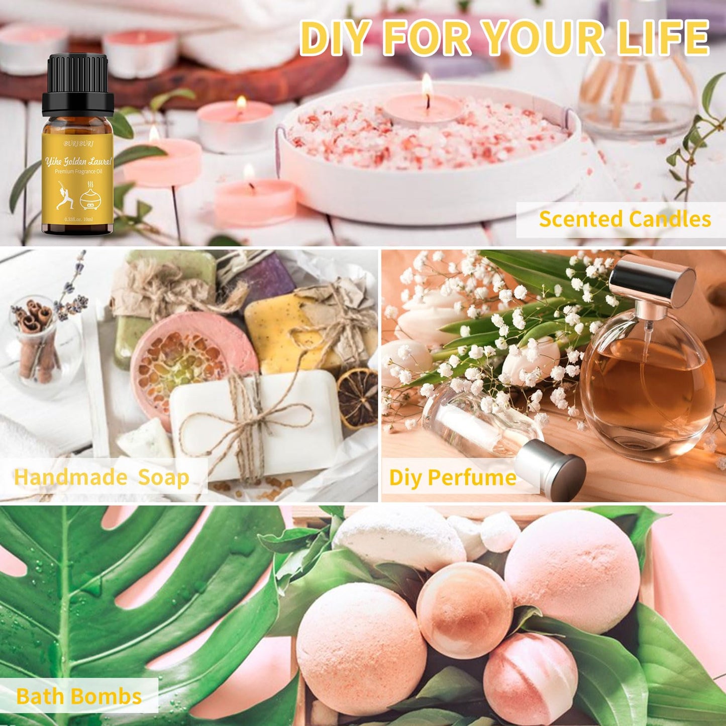 BURIBURI Hotel Scent Essential Oil – Yihe Golden Laurel | Luxury Hotel Fragrance & Diffuser Oil