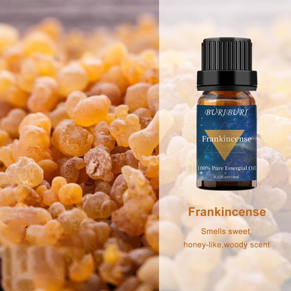 BURIBURI Frankincense & Myrrh Essential Oils Gift Set – 2 x 10ml, 100% Pure & Natural