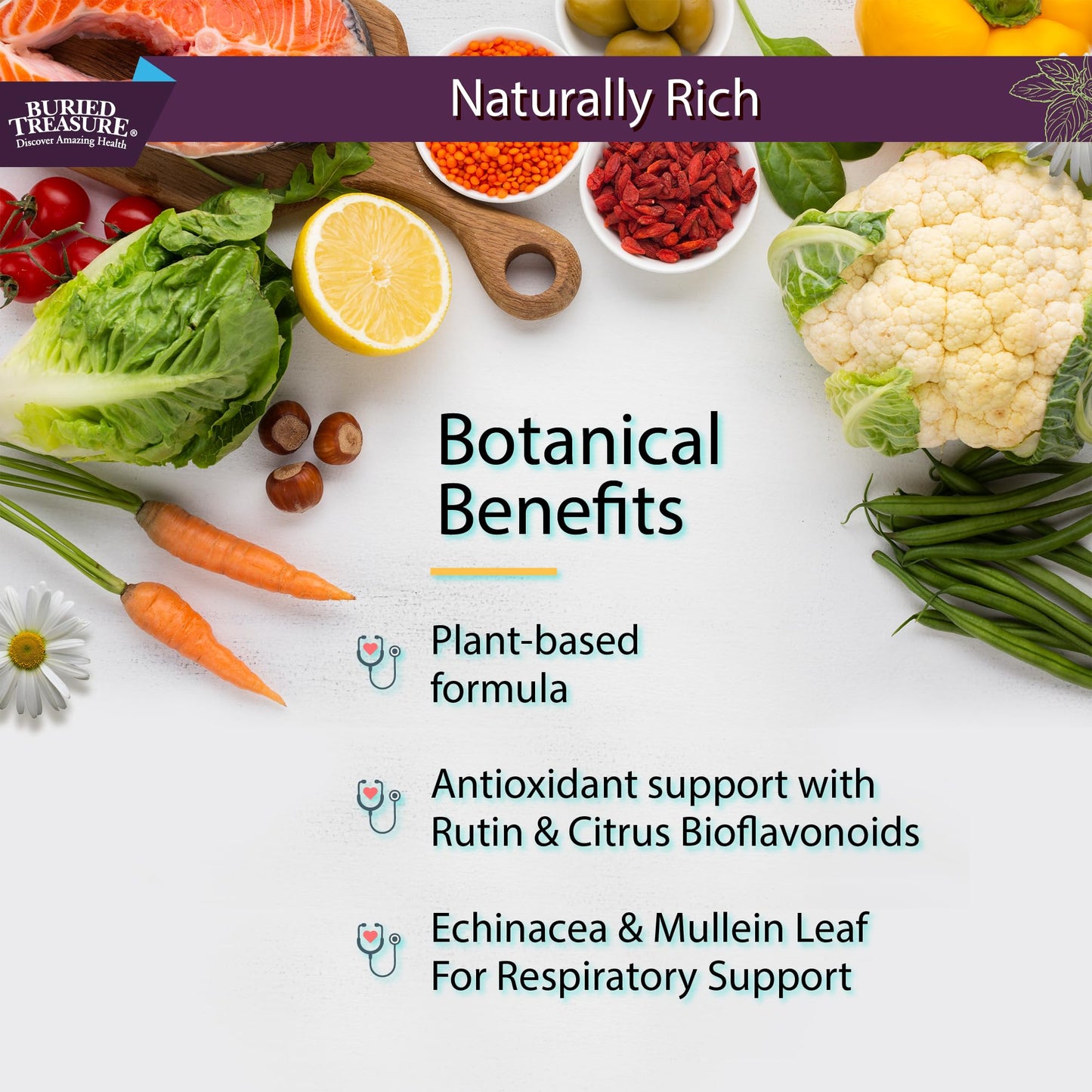 Buried Treasure ACF Immune Support - Vitamin C, Elderberry & Zinc