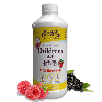 Buried Treasure Children's ACF - 16oz, 16 Servings - Immune Support with Elderberry, Vitamin C, Zinc, Echinacea