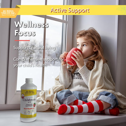 Buried Treasure Children's ACF - 16oz, 16 Servings - Immune Support with Elderberry, Vitamin C, Zinc, Echinacea