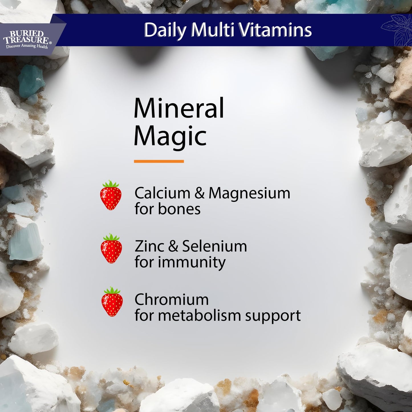 Buried Treasure Daily Nutrition Liquid Multivitamin with Trace Minerals & Superfoods - 32 Servings