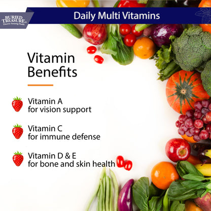 Buried Treasure Daily Nutrition Liquid Multivitamin with Trace Minerals & Superfoods - 32 Servings