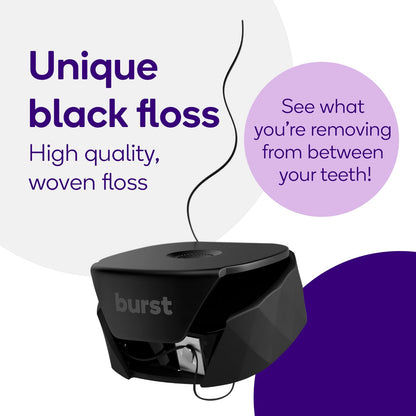BURST Expanding Dental Floss Refills (32 Yards x3) – Mint Eucalyptus, Vegan