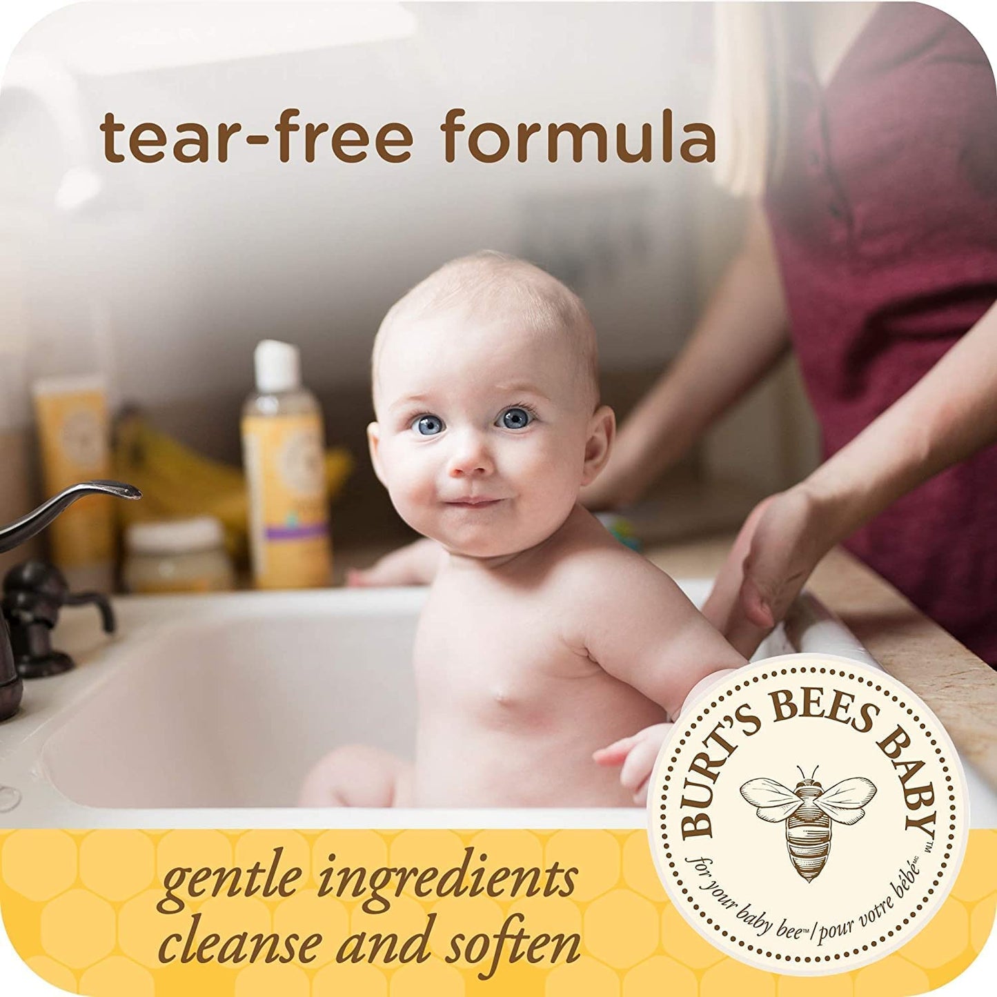 Burt's Bees Baby Bee Original Shampoo & Wash 8 oz – Tear-Free Baby Wash