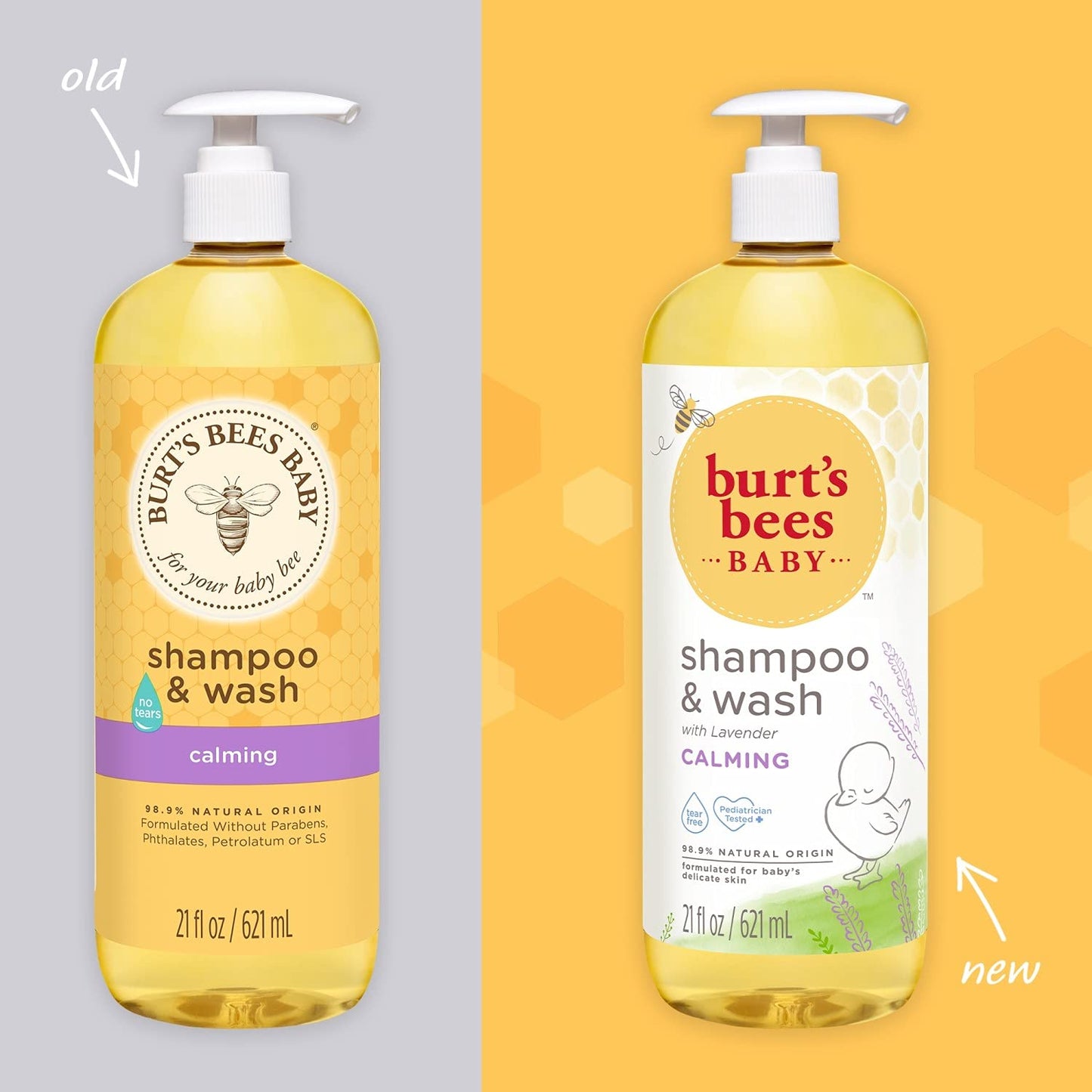 Burt's Bees Baby Shampoo & Wash Calming – 21 Ounces (Pack of 3)