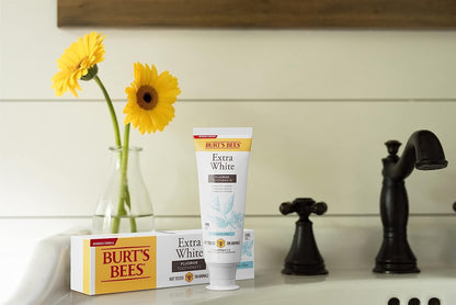 Burt's Bees Extra White Toothpaste - Fluoride Mountain Mint, 4.7 oz, Pack of 3