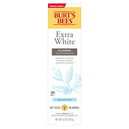 Burt's Bees Toothpaste with Fluoride – Extra White Zen Peppermint 4.7 oz (14) | ADA Accepted