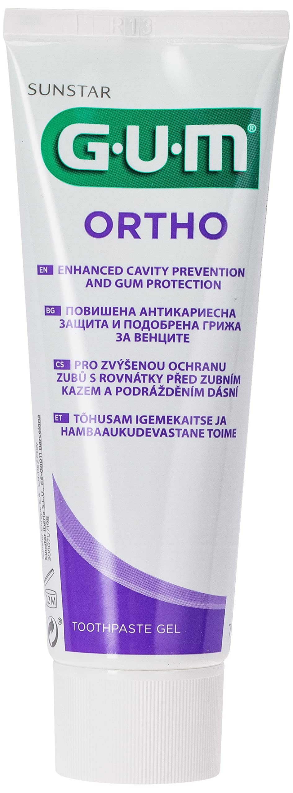 Butler G-U-M Ortho Gel Toothpaste for Orthodontics – 75 ml