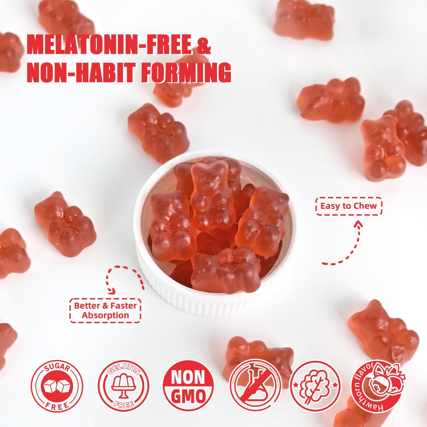 Butyrate Gummies for Gut Health with Probiotic & Prebiotic Fiber – Sugar Free & Vegan