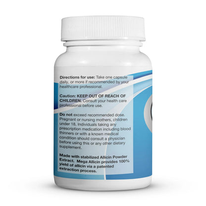 BuyNaturally Potent Allicin Odor-Controlled Garlic Supplement | Mega Allicin 180,000 mcg Veggie Capsules (90 Count) BritishVita | Premium UK Vitamins & Wellness Supplements
