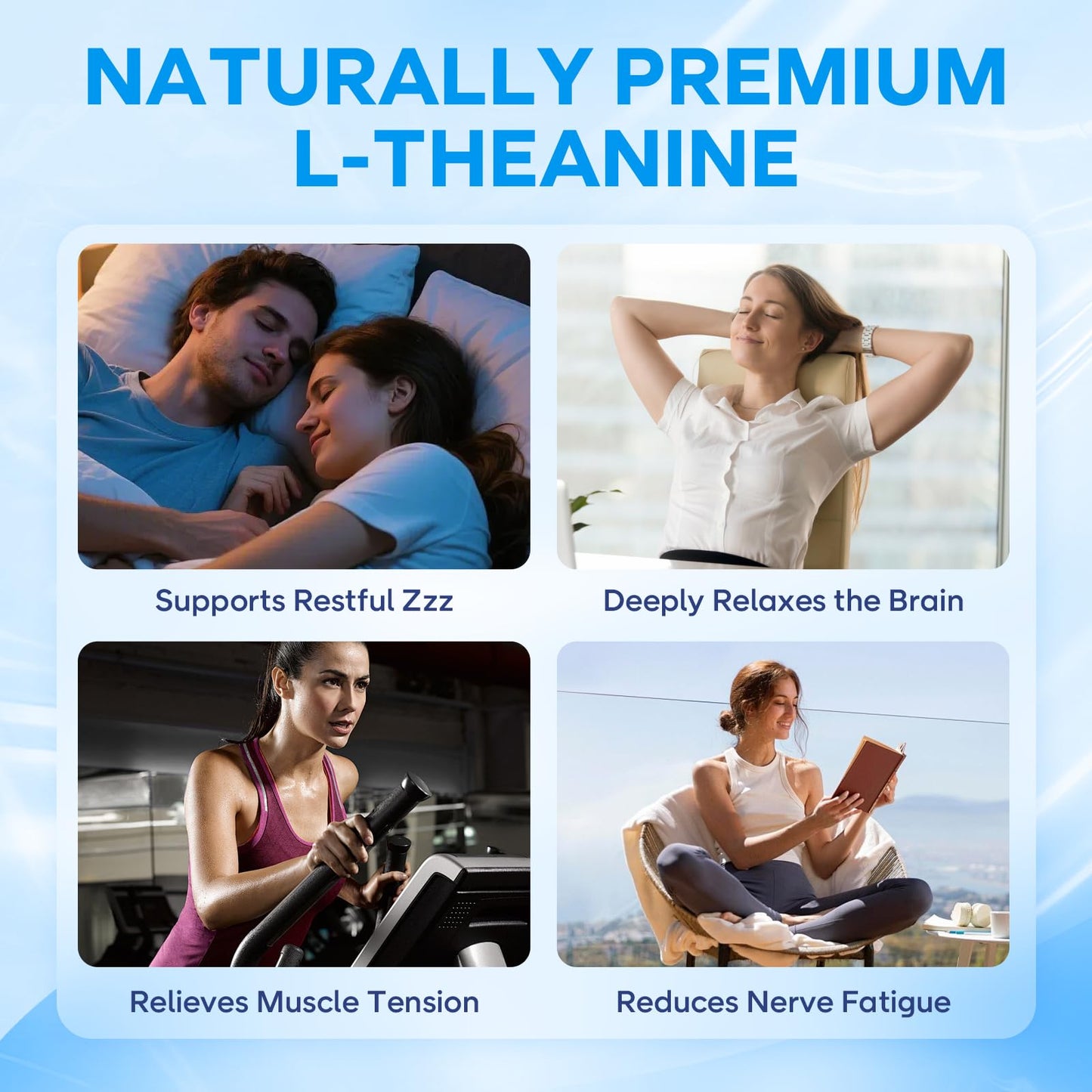 BVIVLOO L-Theanine Gummies 400 mg – Calm & Sleep (Vegan Raspberry, 60 Count)