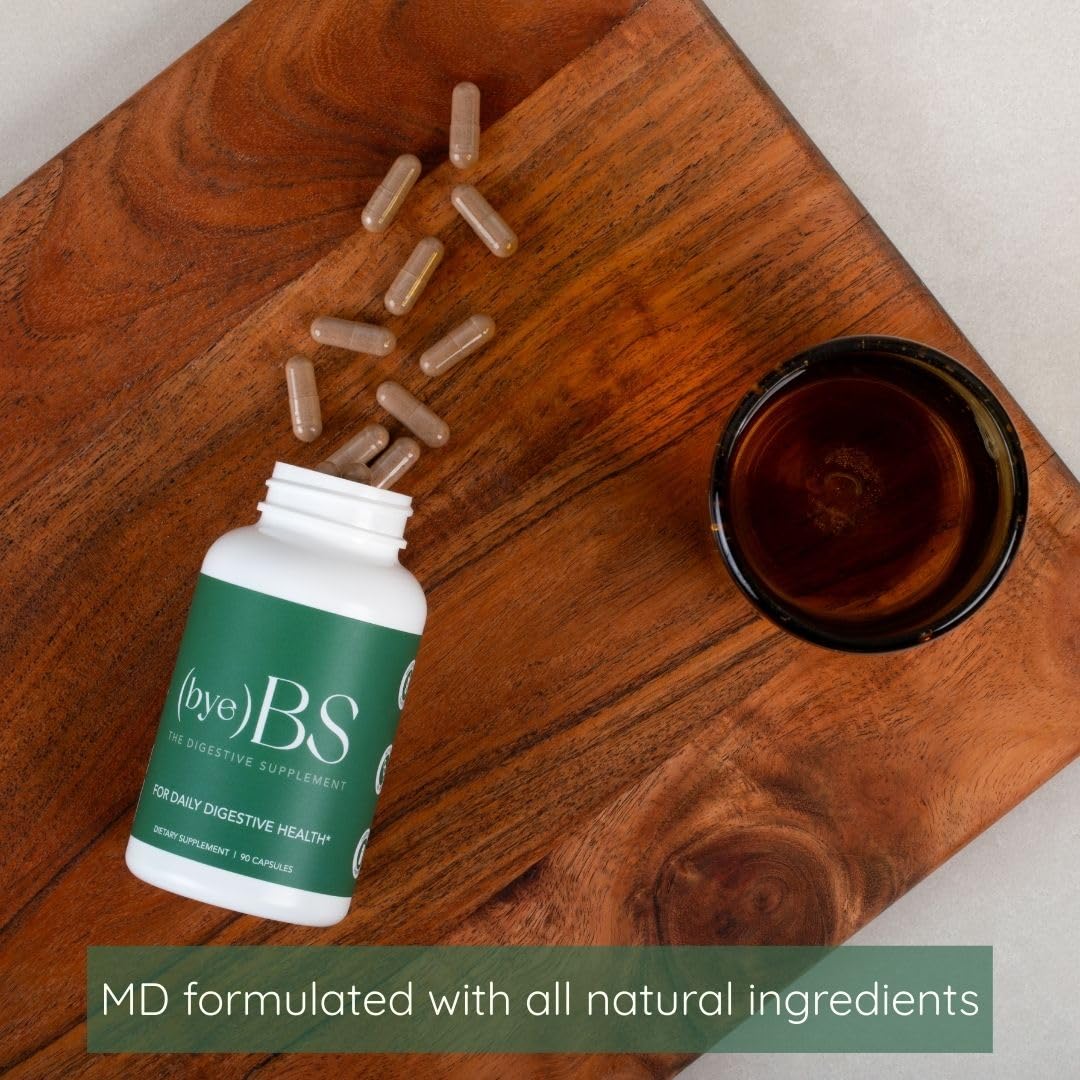 ByeBS Digestive Support – Psyllium Husk, Slippery Elm, Peppermint & L-Glutamine