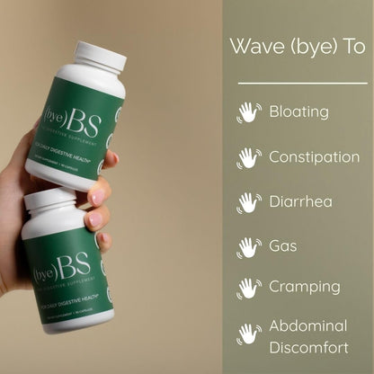 ByeBS Digestive Support – Psyllium Husk, Slippery Elm, Peppermint & L-Glutamine
