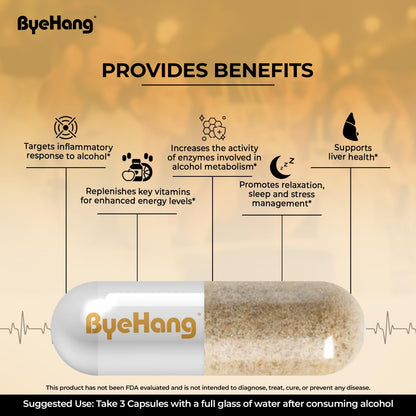 ByeHang DHM 1200mg Post-Celebration Wellness – Pharmacist Formulated