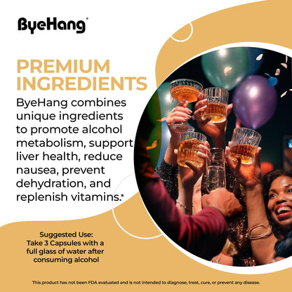 ByeHang DHM 1200mg Post-Celebration Wellness – Pharmacist Formulated