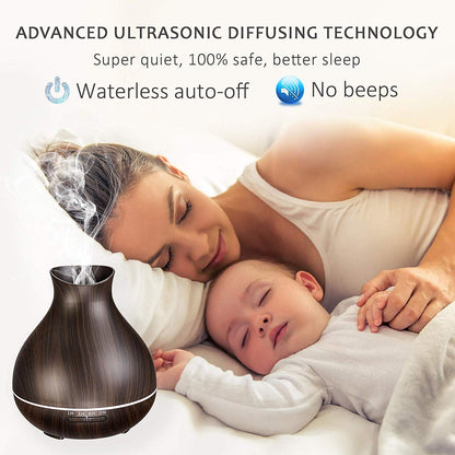 BZseed Aromatherapy Diffuser 550ml – Ultrasonic Humidifier with Auto-Off