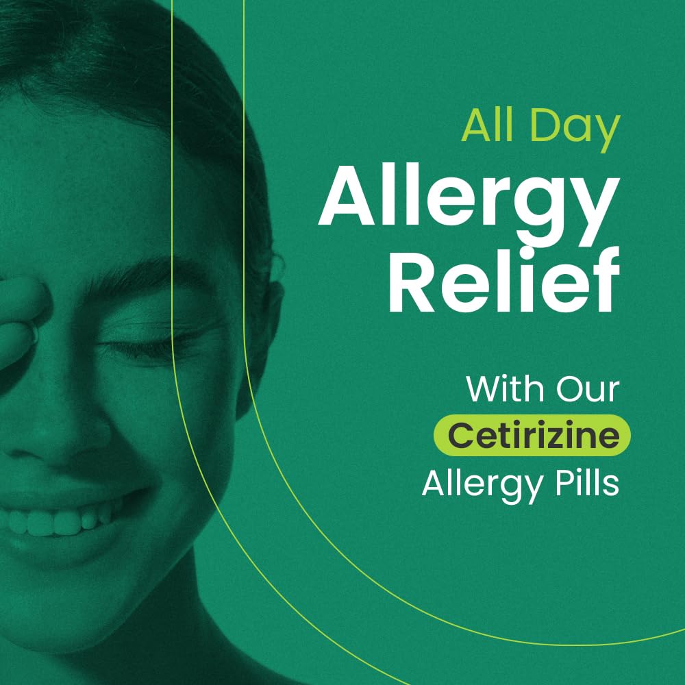 C'rcle Cetirizine HCL 10mg 365 Tablets — Non-Drowsy 24-Hour Allergy Relief