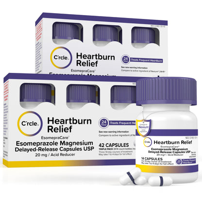 Esomeprazole Magnesium 20mg Capsules — 24-Hour Heartburn Relief | C'rcle