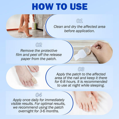 Cacukn Toenail Treatment Extra Strength Patches – Overnight Renewal (21 Pcs)