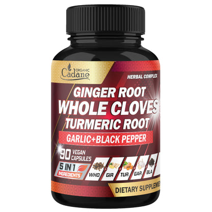 Cadane 5in1 Whole Cloves Herbal Blend – Digestive & Immune Support | 90 Capsules
