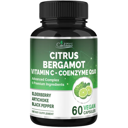 Cadane Citrus Bergamot Supplement – Heart Health & Wellness (Vitamin C, CoQ10)