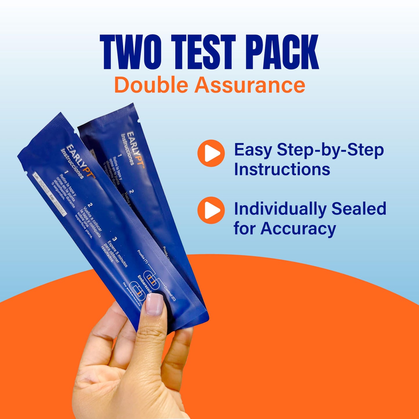 Cadence OTC EarlyPT Pregnancy Test Strips – 2 Pack, 99% Accurate, 5 Min Results