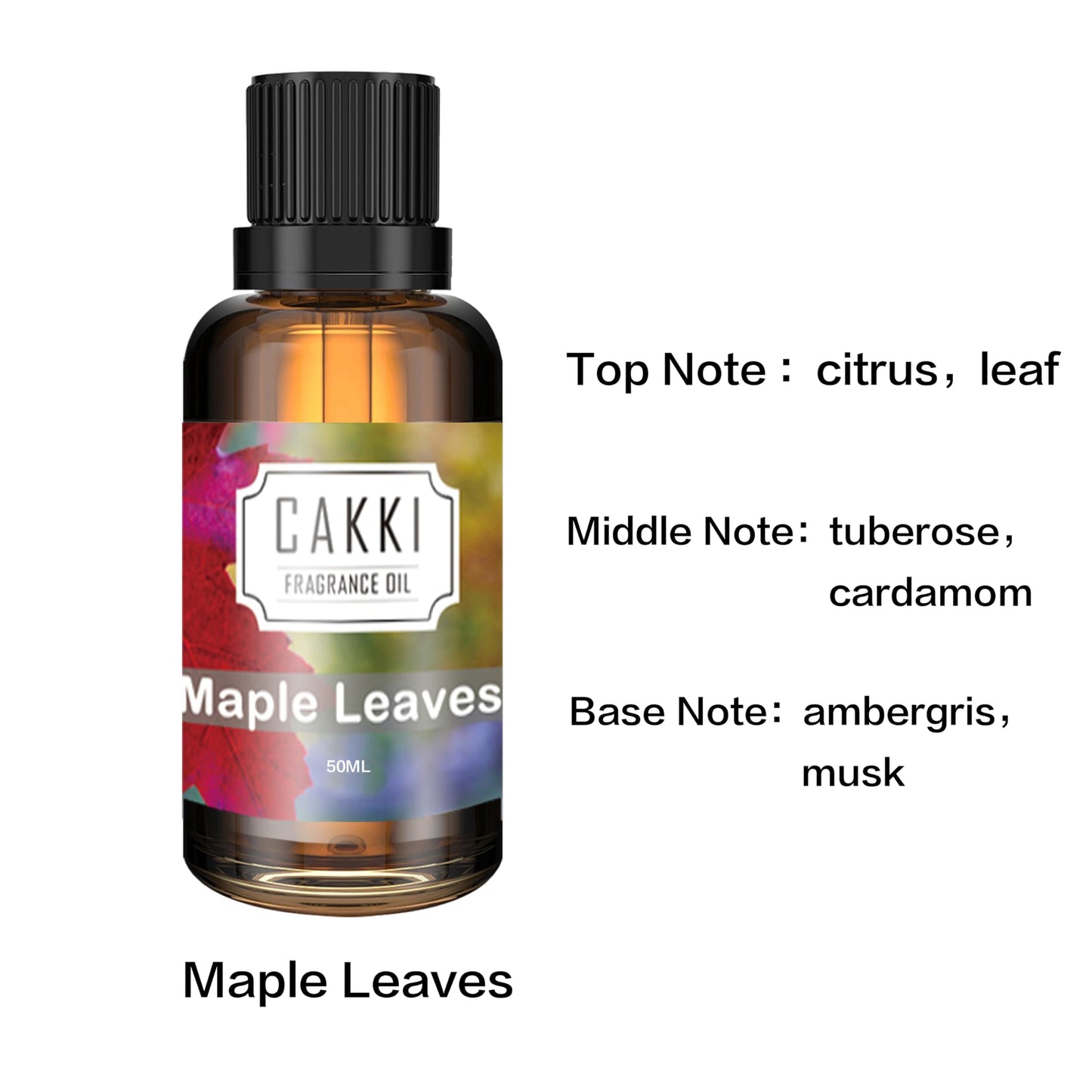 CAKKI Scent-Maple Leave Essential Oils 50ml – Diffuser Oils for Home, Candle & Soap Making